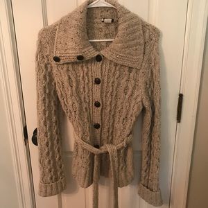 J Crew Belted sweater